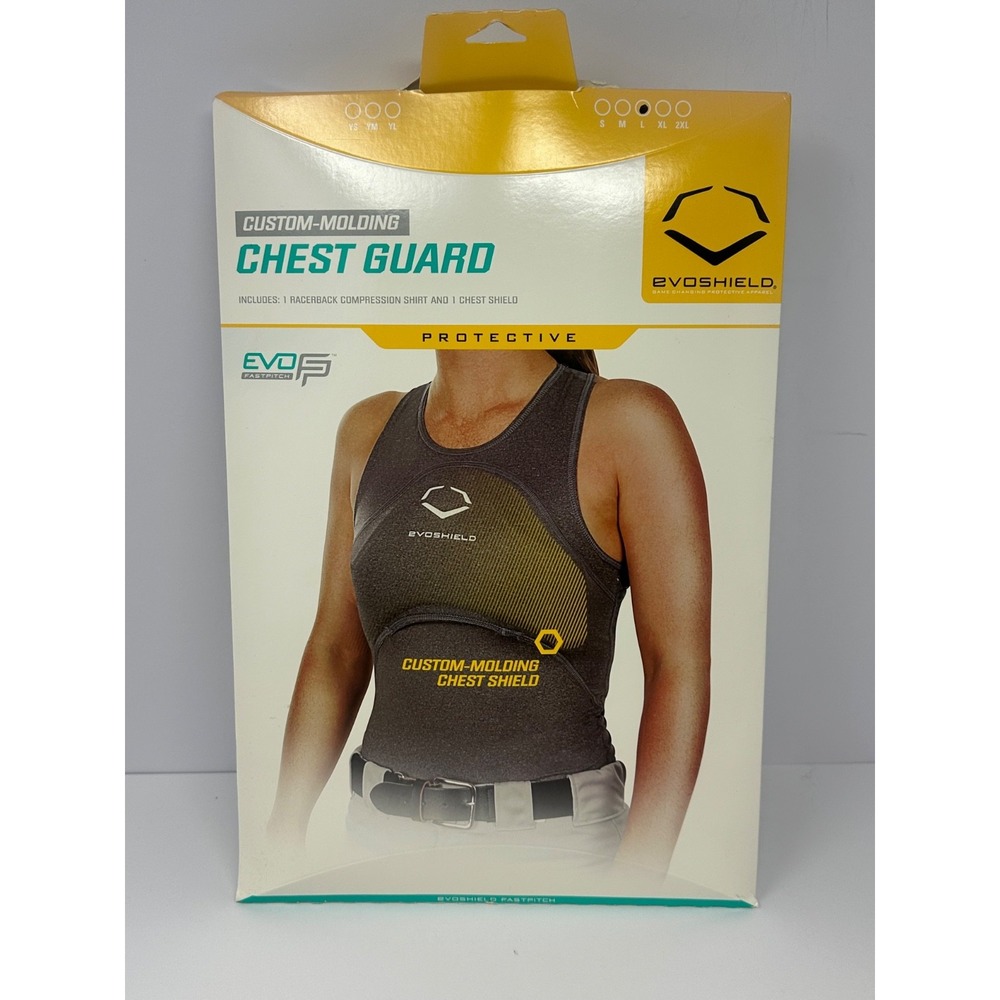 Evoshield Chest Guard Adult Female L Compression Custom Molded Heart Protection